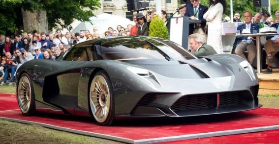 广汽昊铂SSR云纹金高定版广州车展亮相 手绘云纹尽显纯电超跑魅力