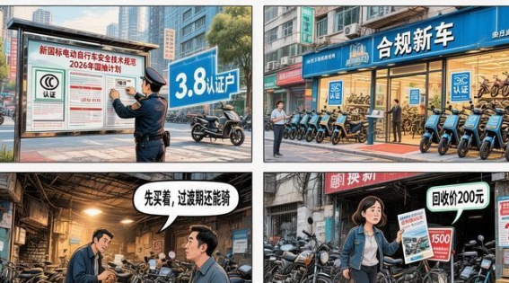 新国标电动自行车落地 3.8亿用户面临新旧衔接难题