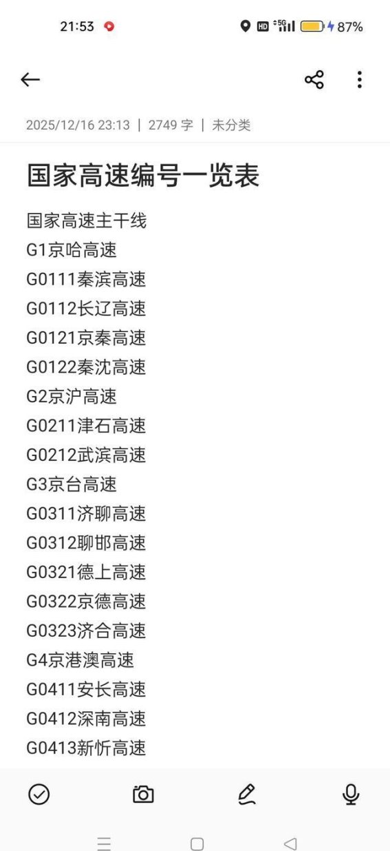 未来国家高速公路主干线优化与编号调整设想