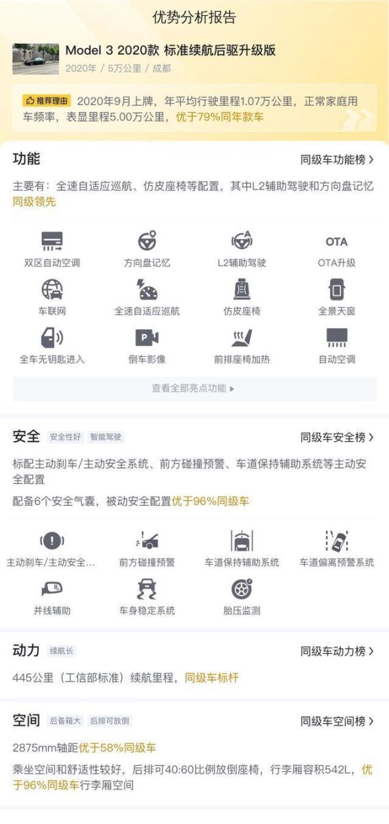2020款国产特斯拉Model 3二手车评测：电动出行的理性选择
