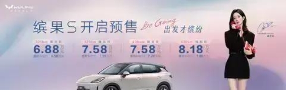 五菱缤果S开启预售,电动出行新选择