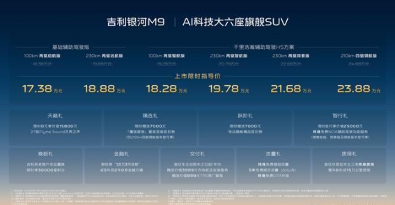 吉利银河M9上市,AI赋能的未来出行新标杆