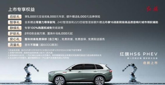17.88万元起！红旗HS6 PHEV正式上市——“更好的大五座”已兑现
