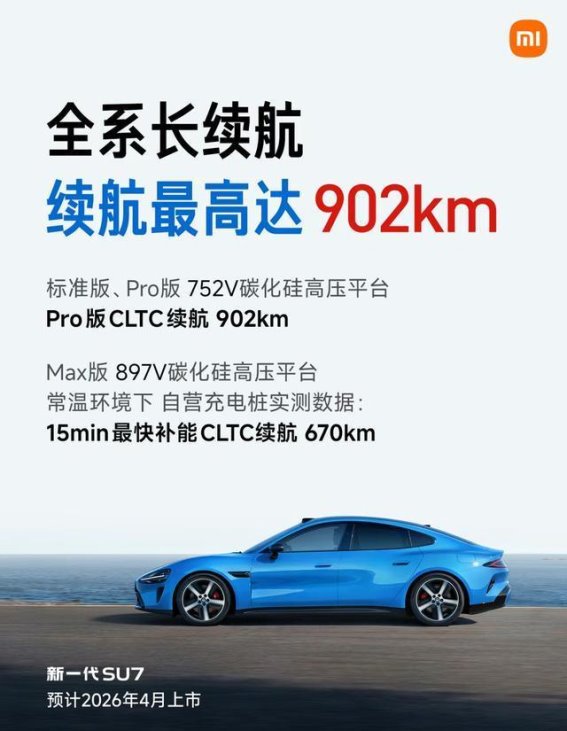 新一代小米SU7全面升级：智能驾驶与超长续航的完美融合